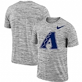 Arizona Diamondbacks  Nike Heathered Black Sideline Legend Velocity Travel Performance T-Shirt,baseball caps,new era cap wholesale,wholesale hats
